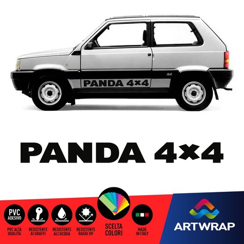 Coppia adesivi fiat panda 4x4 - adesivi,
