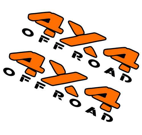 Adesivi 4x4 off road 27x7 - adesivi,