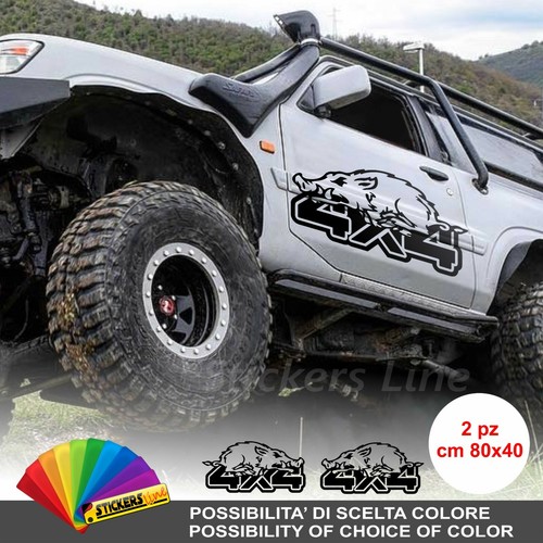 Adesivi cinghiale 4x4 - 2, off
