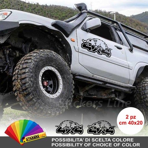 Adesivi cinghiale 4x4 - 2, off